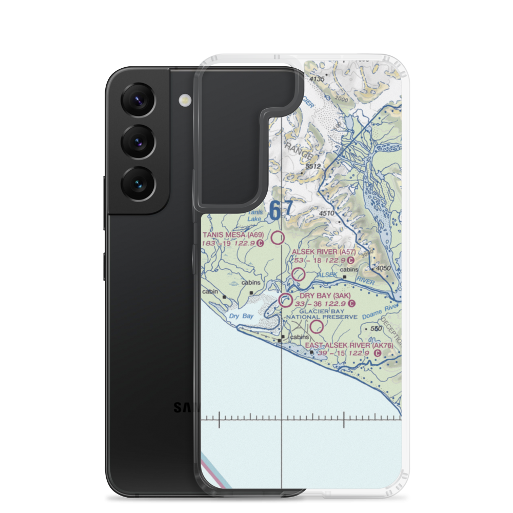 Alsek River Airport (A57) VFR Sectional Samsung Case Samsung Galaxy S22 model shown