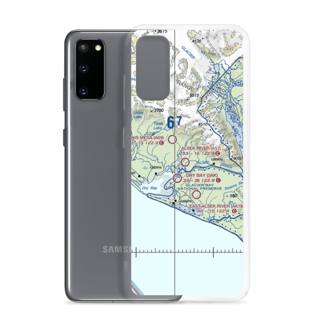 Alsek River Airport (A57) VFR Sectional Samsung Case Samsung Galaxy S20 model shown