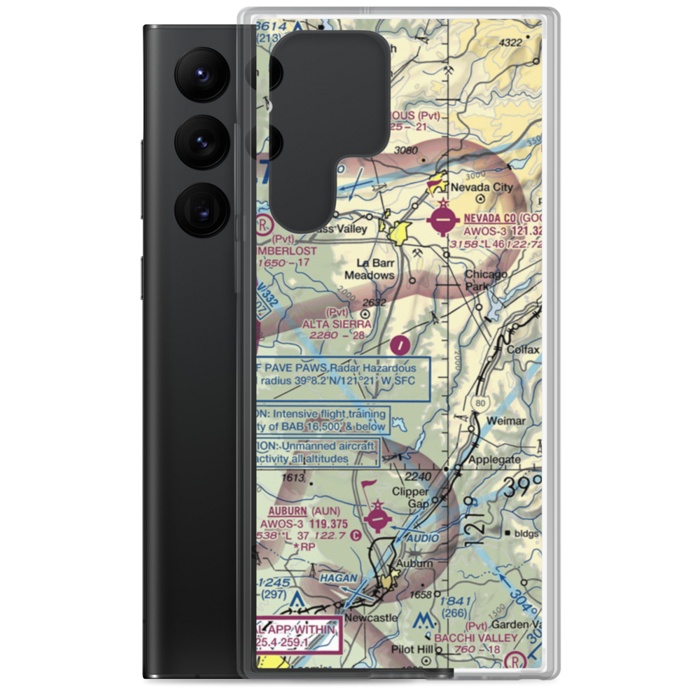 Alta Sierra Airport (09CL) VFR Sectional Samsung Case Samsung Galaxy S22 Ultra model shown
