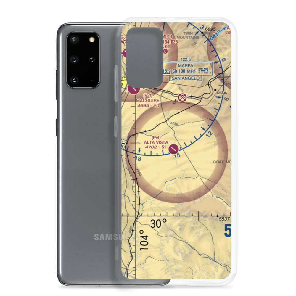 Alta Vista Ranch Airport (0TA7) VFR Sectional Samsung Case Samsung Galaxy S20 Plus model shown