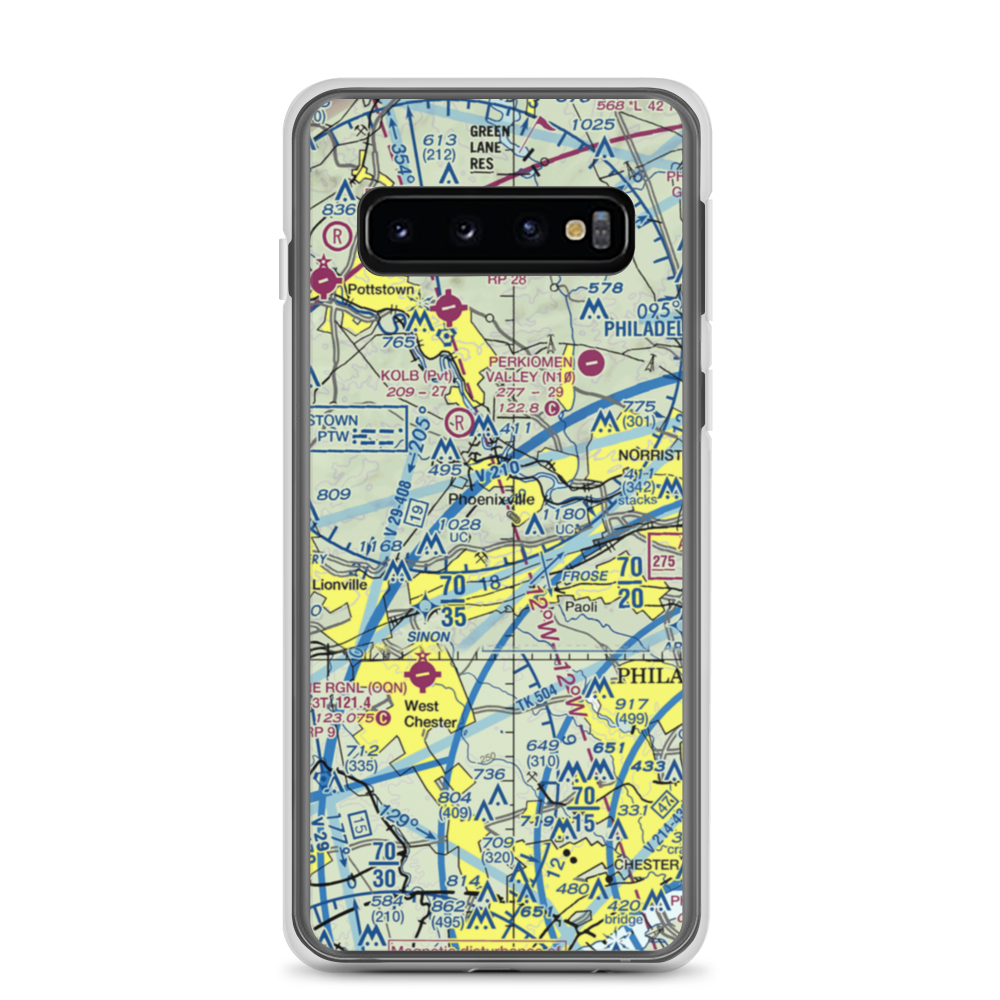 Altemose Ultralightport (PN69) VFR Sectional Samsung Case Samsung Galaxy S10 model shown