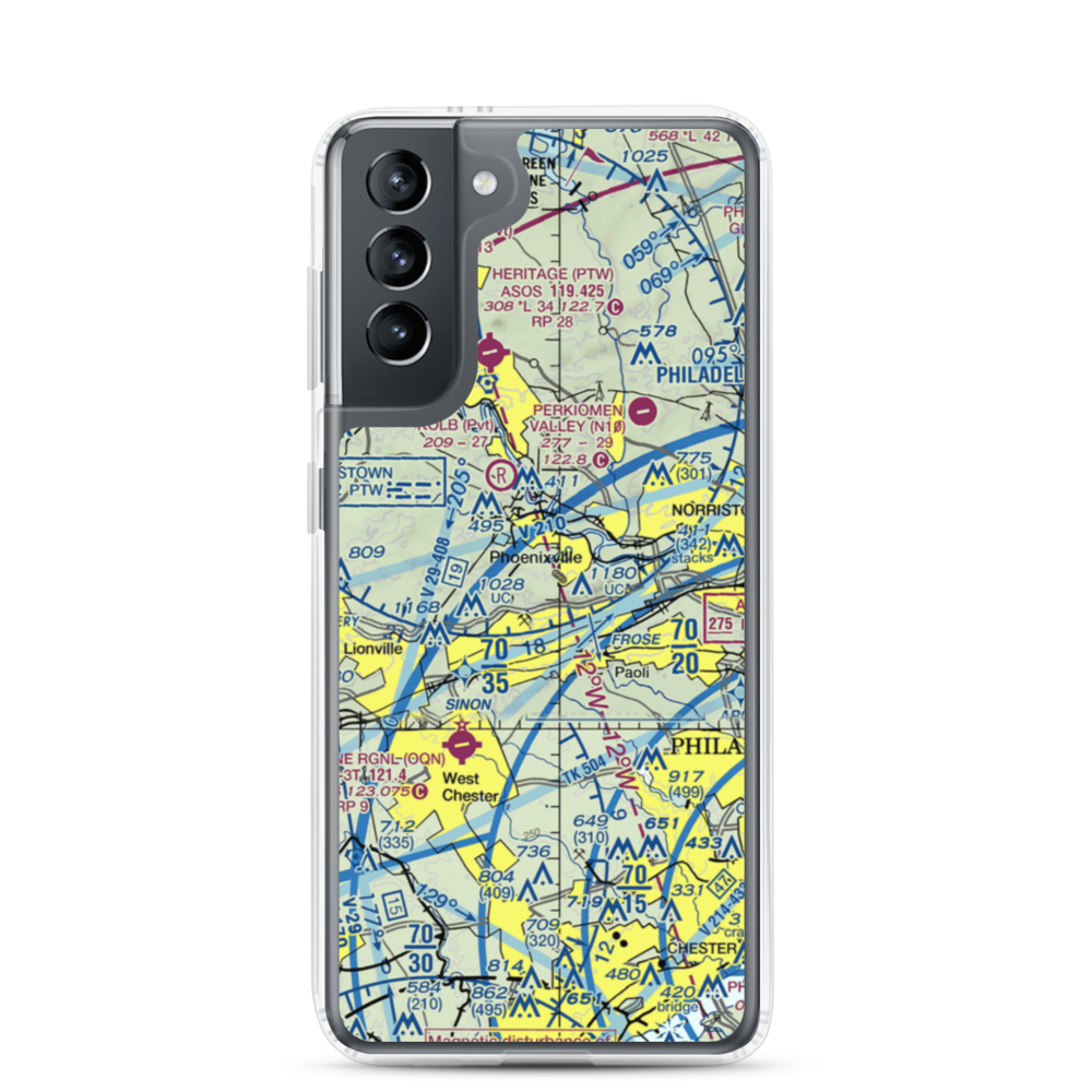 Altemose Ultralightport (PN69) VFR Sectional Samsung Case Samsung Galaxy S21 model shown