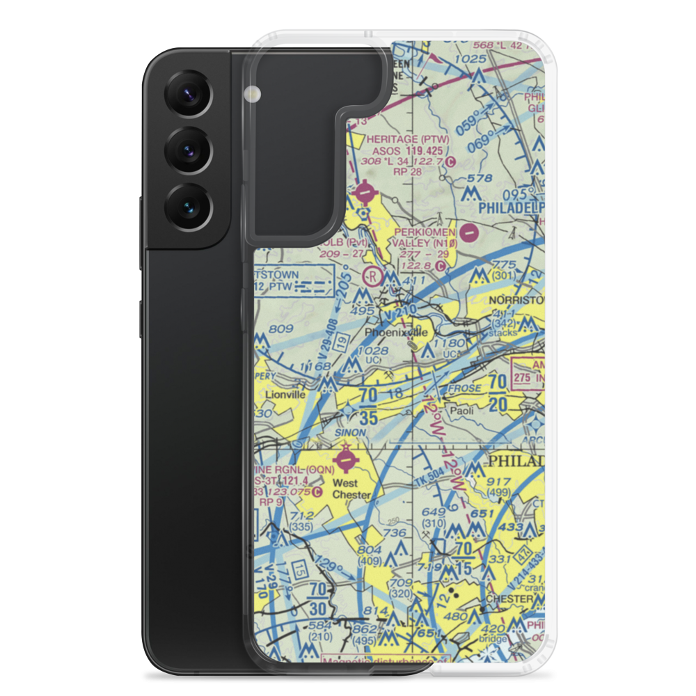 Altemose Ultralightport (PN69) VFR Sectional Samsung Case Samsung Galaxy S22 Plus model shown