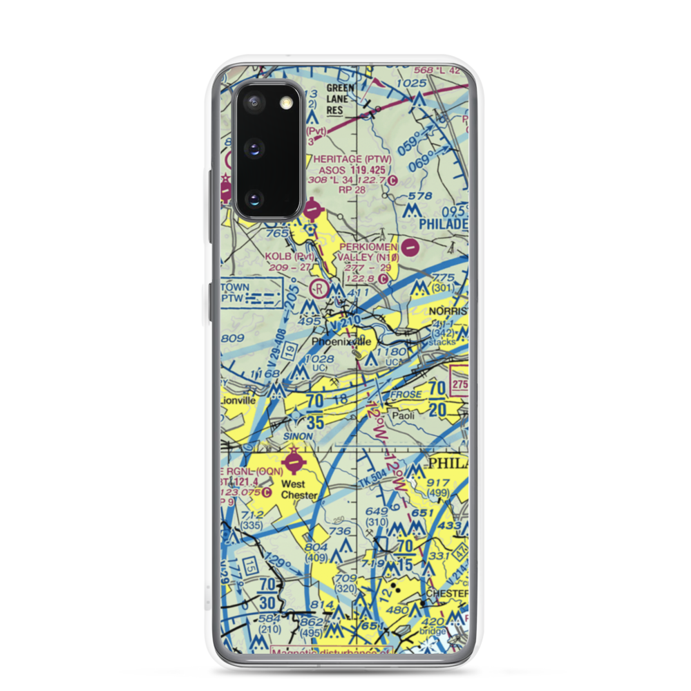 Altemose Ultralightport (PN69) VFR Sectional Samsung Case Samsung Galaxy S20 model shown