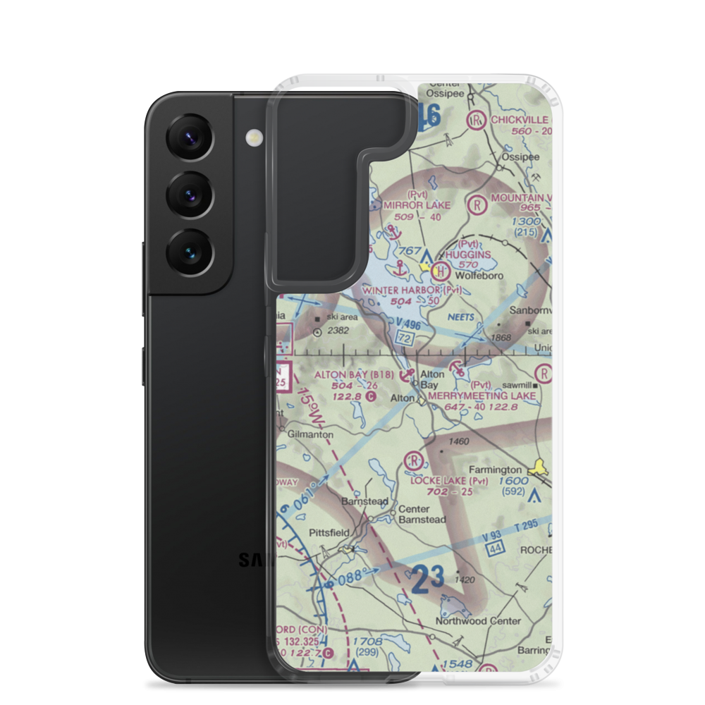 Alton Bay Seaplane Base (B18) VFR Sectional Samsung Case Samsung Galaxy S22 model shown