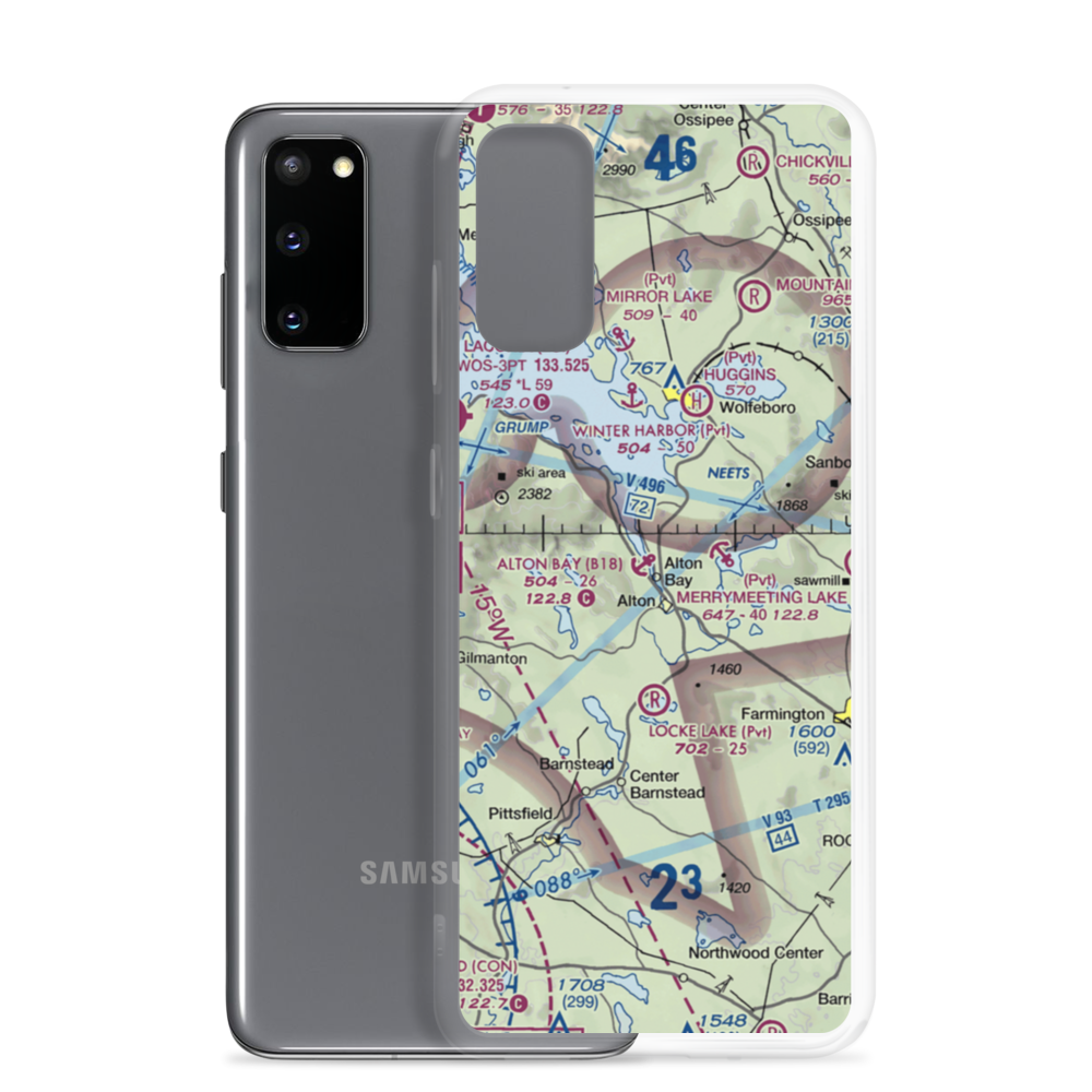 Alton Bay Seaplane Base (B18) VFR Sectional Samsung Case Samsung Galaxy S20 model shown