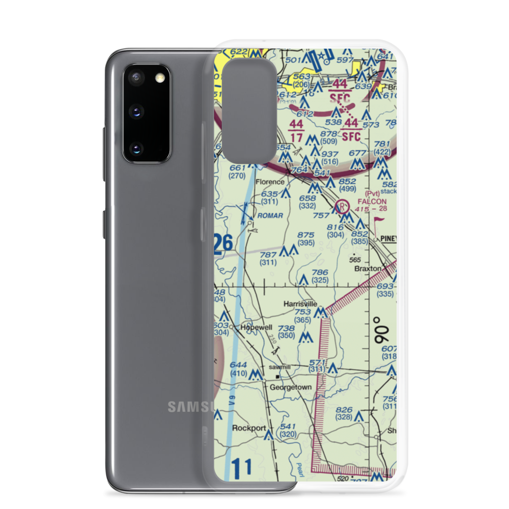 Alton Field (MS83) VFR Sectional Samsung Case Samsung Galaxy S20 model shown