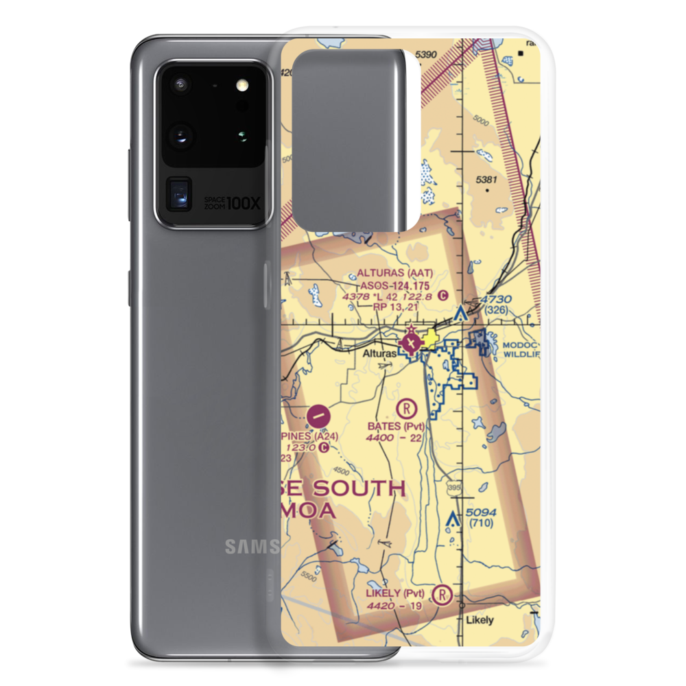 Alturas Municipal Airport (AAT) VFR Sectional Samsung Case Samsung Galaxy S20 Ultra model shown