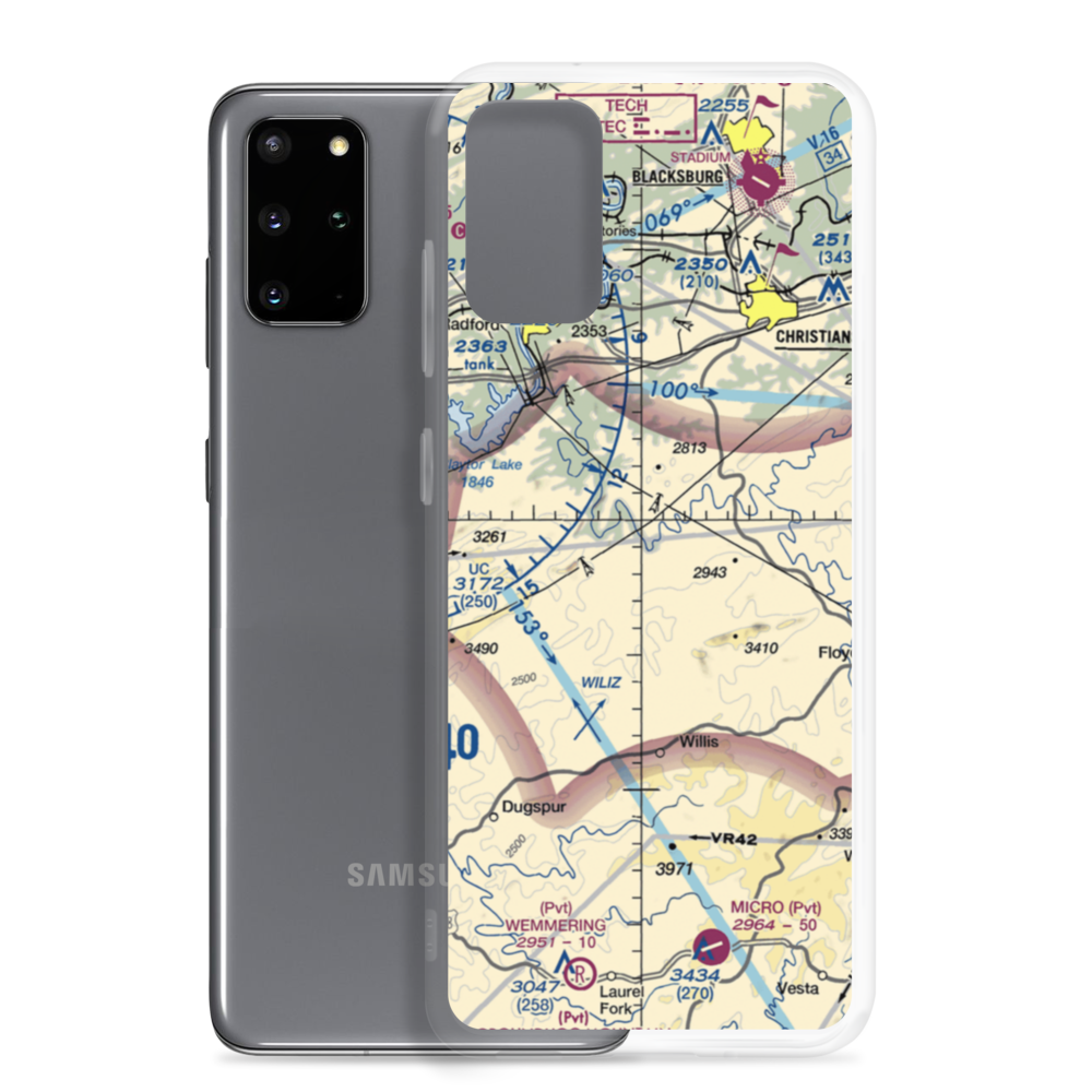 Alum Ridge STOLport (09VA) VFR Sectional Samsung Case Samsung Galaxy S20 Plus model shown