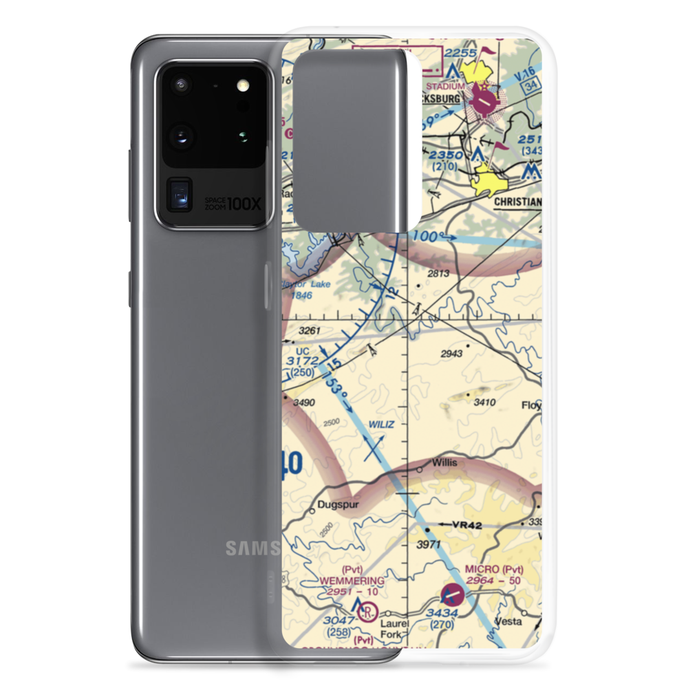 Alum Ridge STOLport (09VA) VFR Sectional Samsung Case Samsung Galaxy S20 Ultra model shown