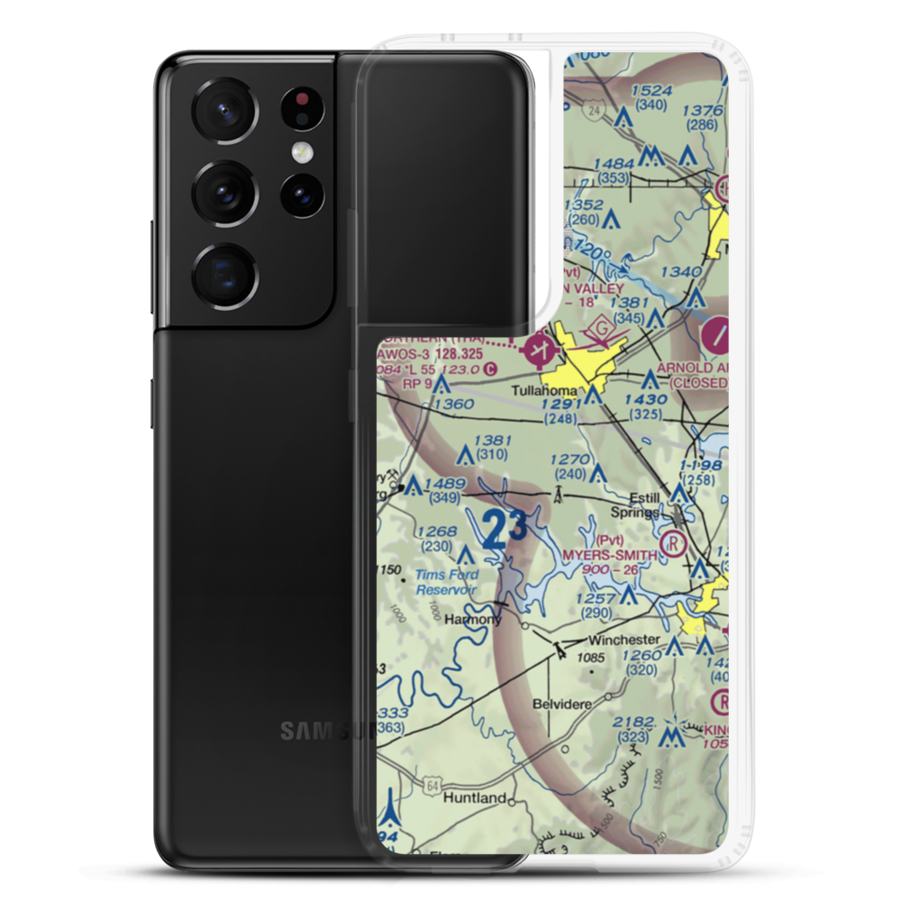 Amacher Strip (TN39) VFR Sectional Samsung Case Samsung Galaxy S21 Ultra model shown