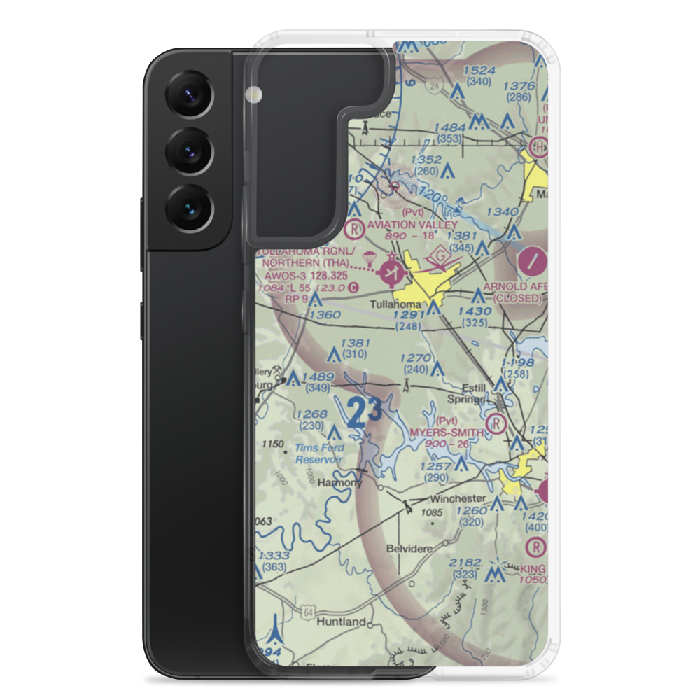 Amacher Strip (TN39) VFR Sectional Samsung Case Samsung Galaxy S22 Plus model shown