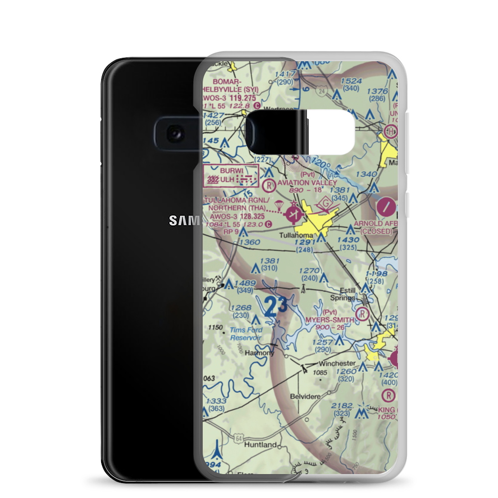Amacher Strip (TN39) VFR Sectional Samsung Case Samsung Galaxy S10e model shown
