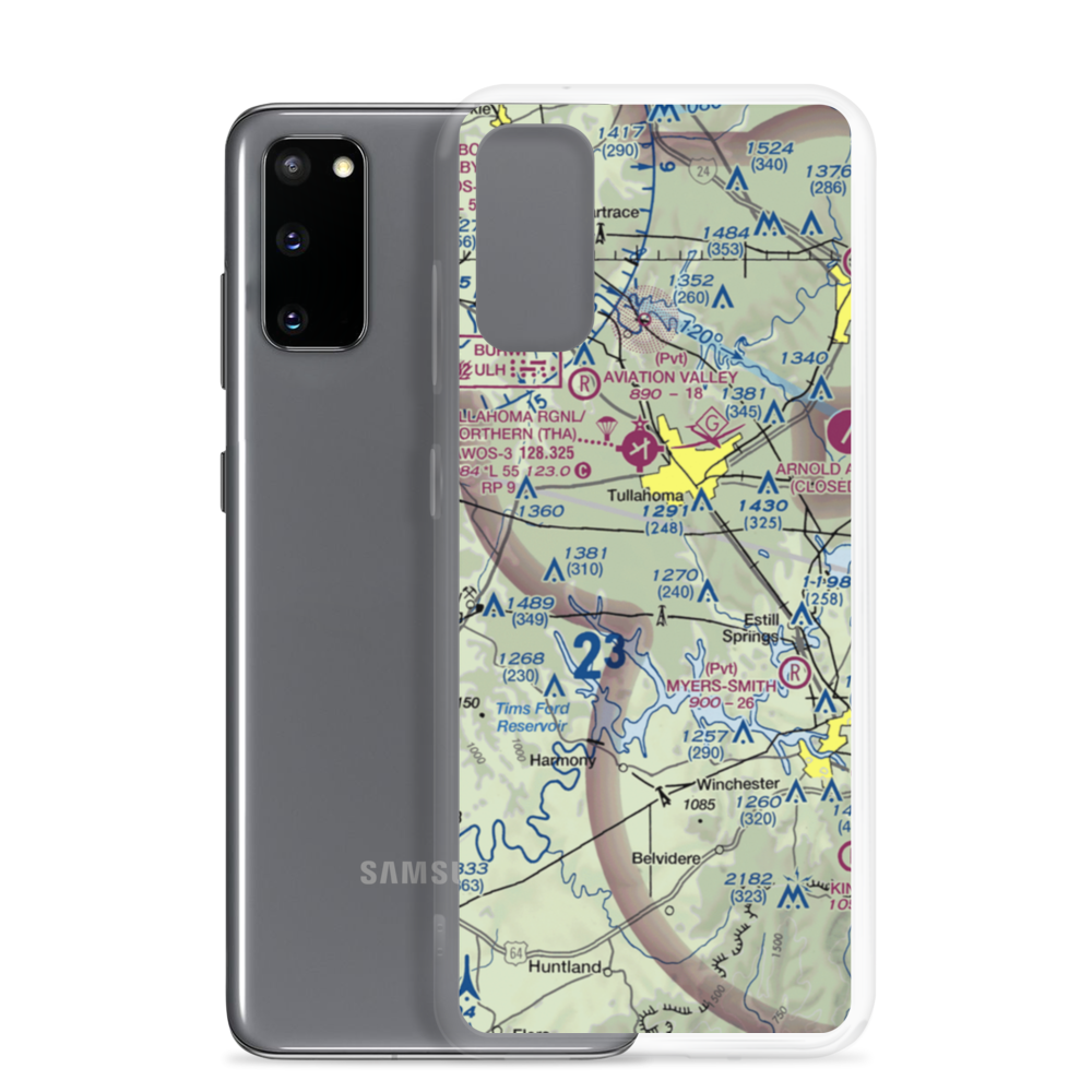 Amacher Strip (TN39) VFR Sectional Samsung Case Samsung Galaxy S20 model shown