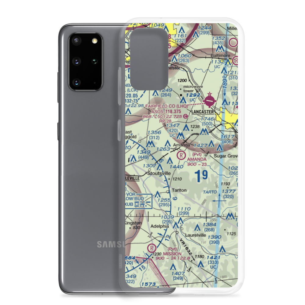Amanda Airport (OH61) VFR Sectional Samsung Case Samsung Galaxy S20 Plus model shown