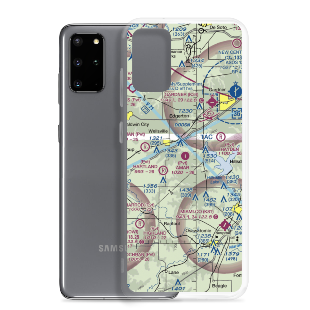 Amar Farms Airport (4KS1) VFR Sectional Samsung Case Samsung Galaxy S20 Plus model shown