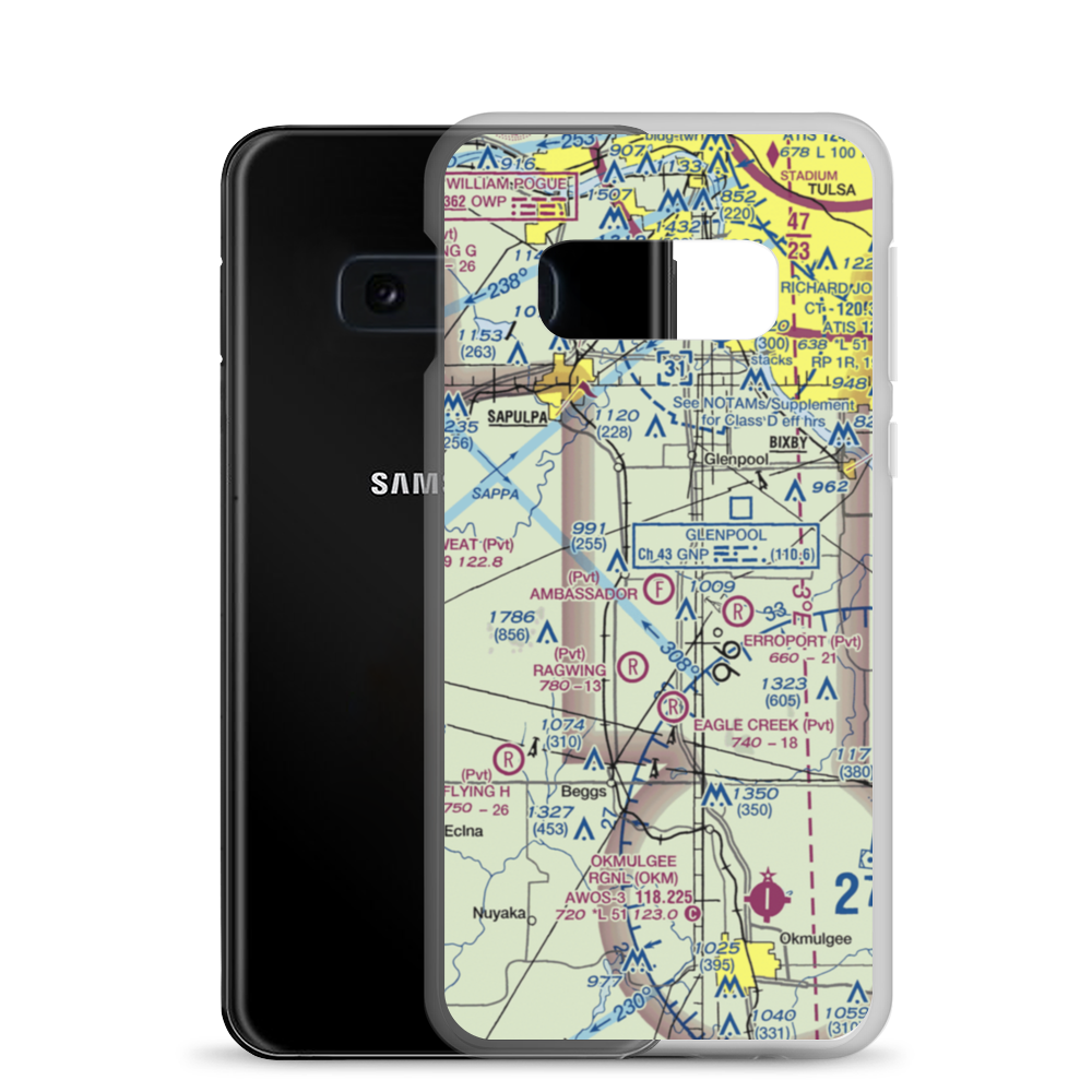 Ambassador Ultralightport (54OK) VFR Sectional Samsung Case Samsung Galaxy S10e model shown