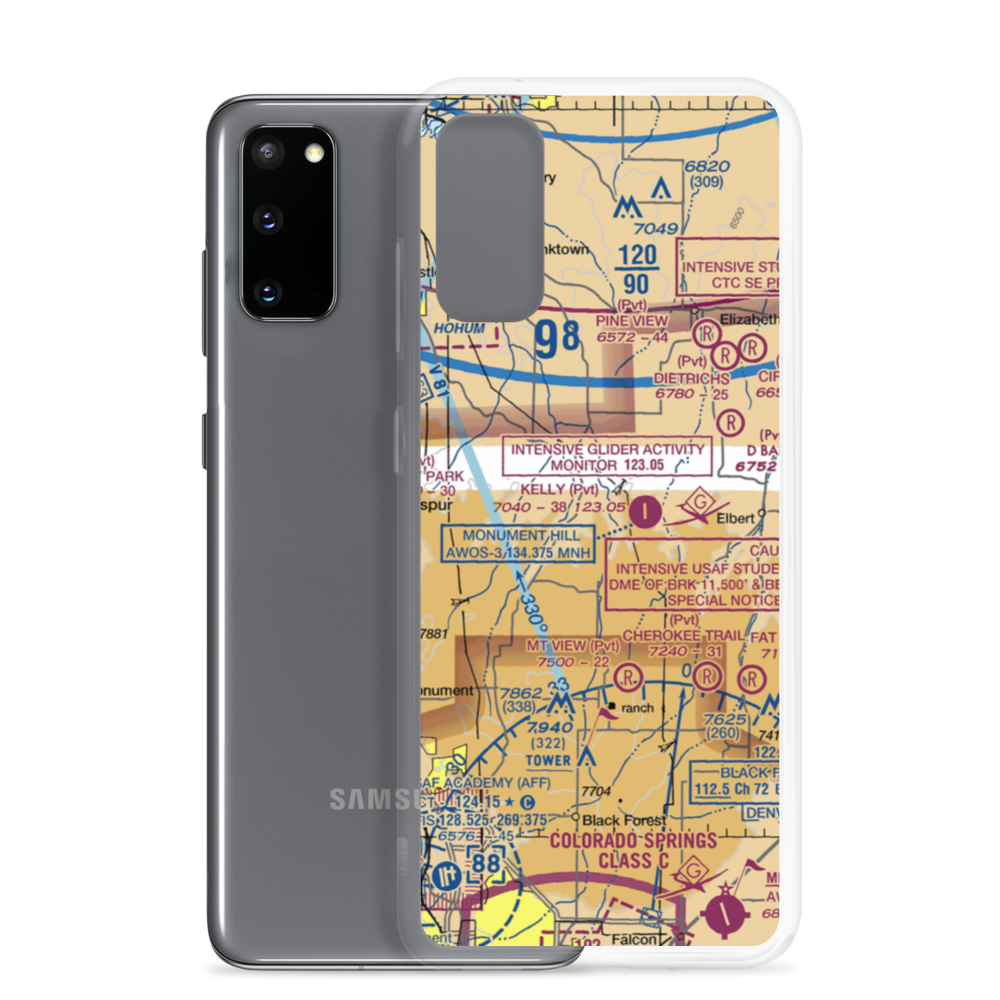 Ambrosich Field (4CO7) VFR Sectional Samsung Case Samsung Galaxy S20 model shown