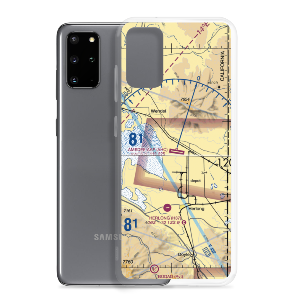 Amedee Army Air Field (AHC) VFR Sectional Samsung Case Samsung Galaxy S20 Plus model shown