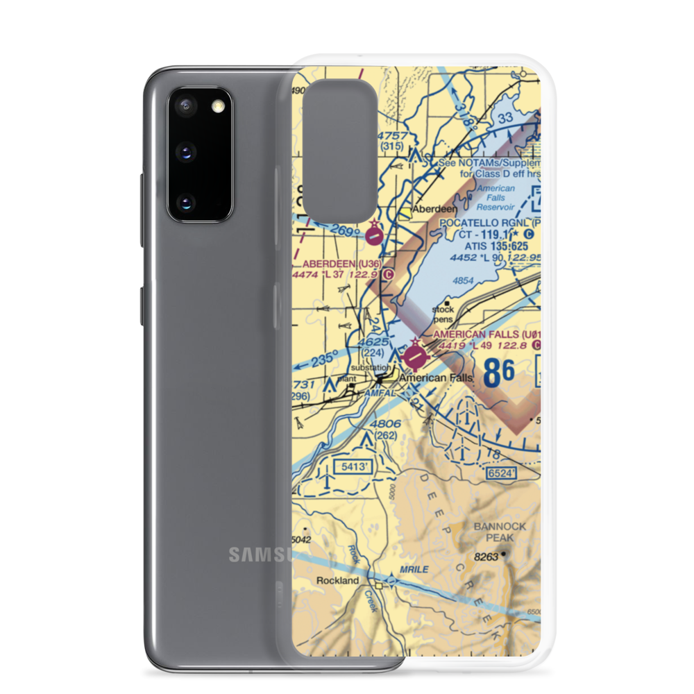 American Falls Airport (U01) VFR Sectional Samsung Case Samsung Galaxy S20 model shown