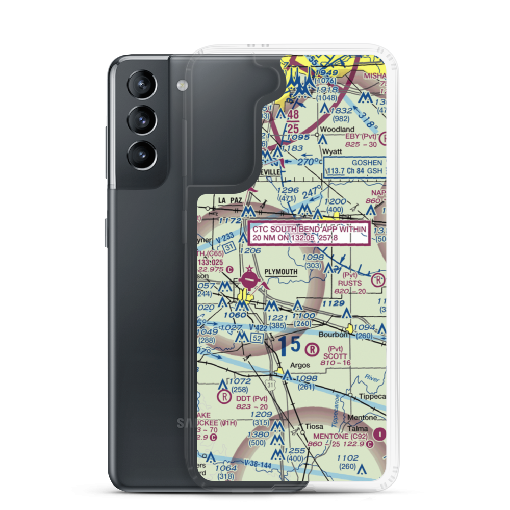 Ames Field (46IN) VFR Sectional Samsung Case Samsung Galaxy S21 model shown