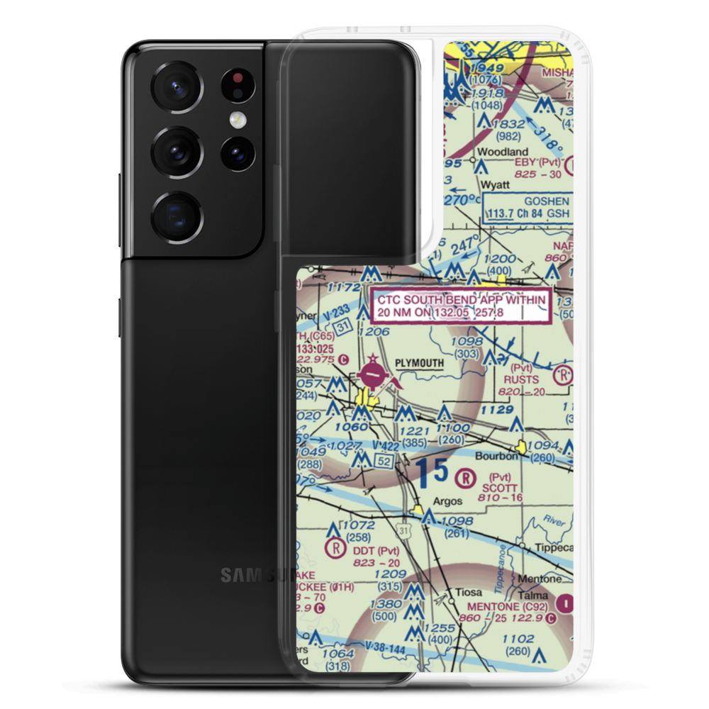 Ames Field (46IN) VFR Sectional Samsung Case Samsung Galaxy S21 Ultra model shown