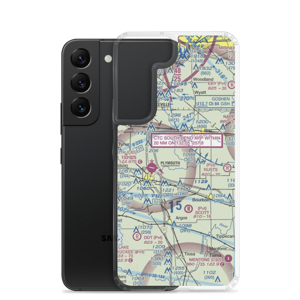 Ames Field (46IN) VFR Sectional Samsung Case Samsung Galaxy S22 model shown