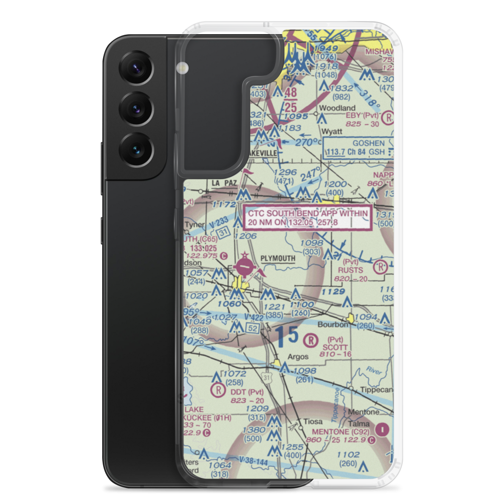Ames Field (46IN) VFR Sectional Samsung Case Samsung Galaxy S22 Plus model shown