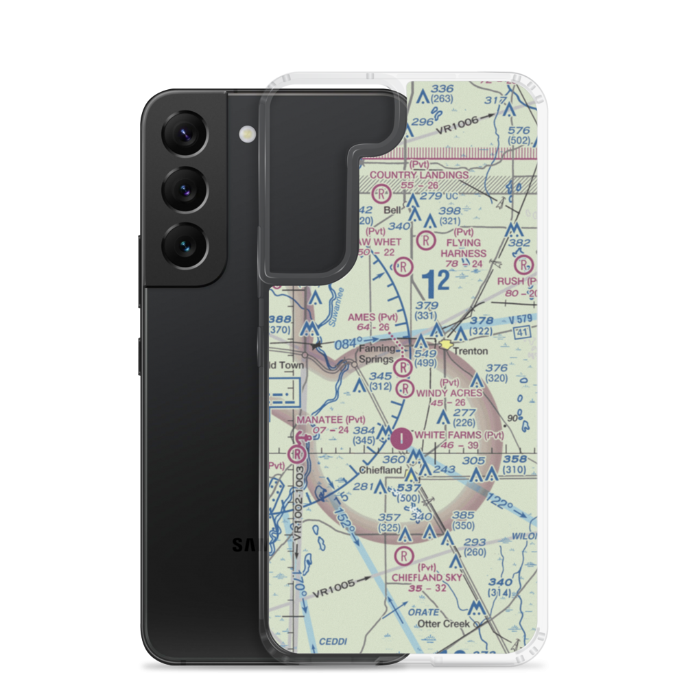 Ames Field (6FL8) VFR Sectional Samsung Case Samsung Galaxy S22 model shown