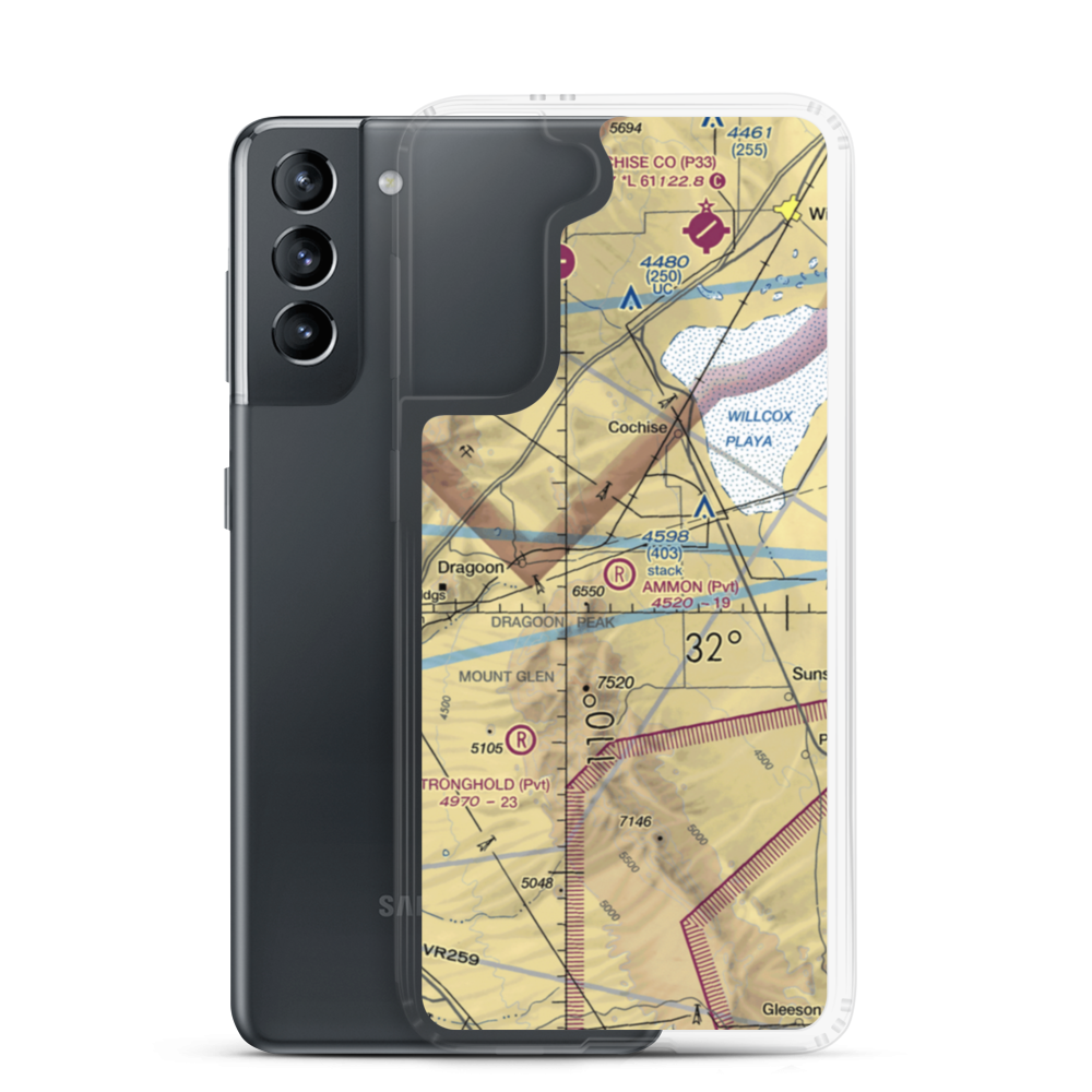 Ammon Airport (AZ14) VFR Sectional Samsung Case Samsung Galaxy S21 model shown
