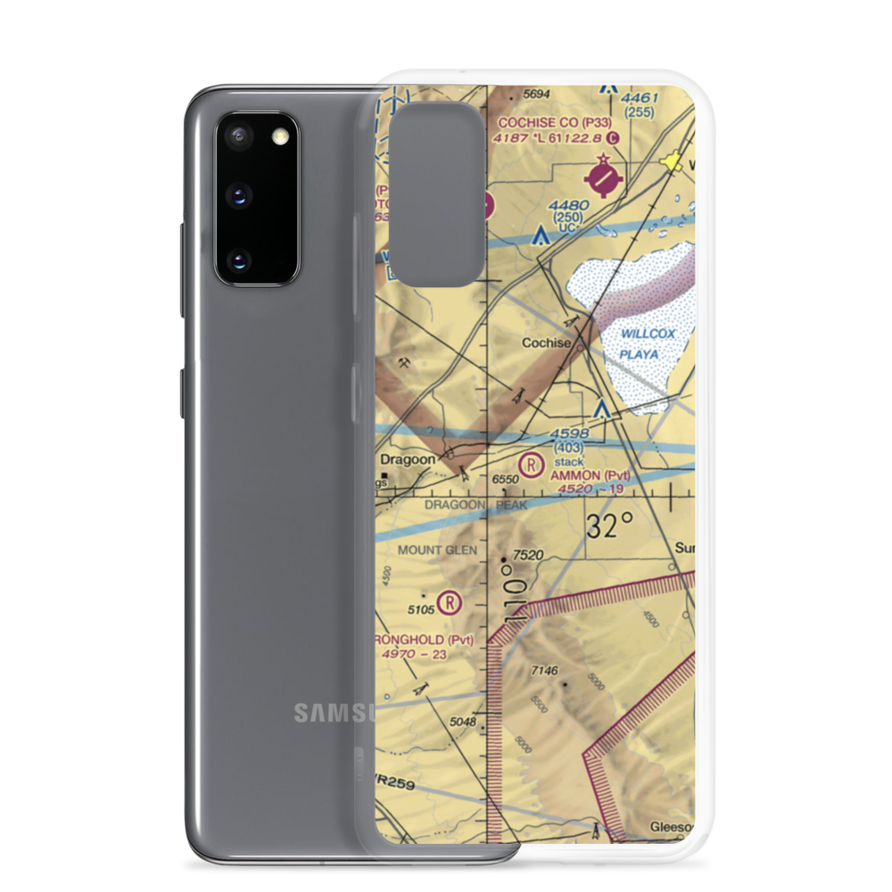 Ammon Airport (AZ14) VFR Sectional Samsung Case Samsung Galaxy S20 model shown