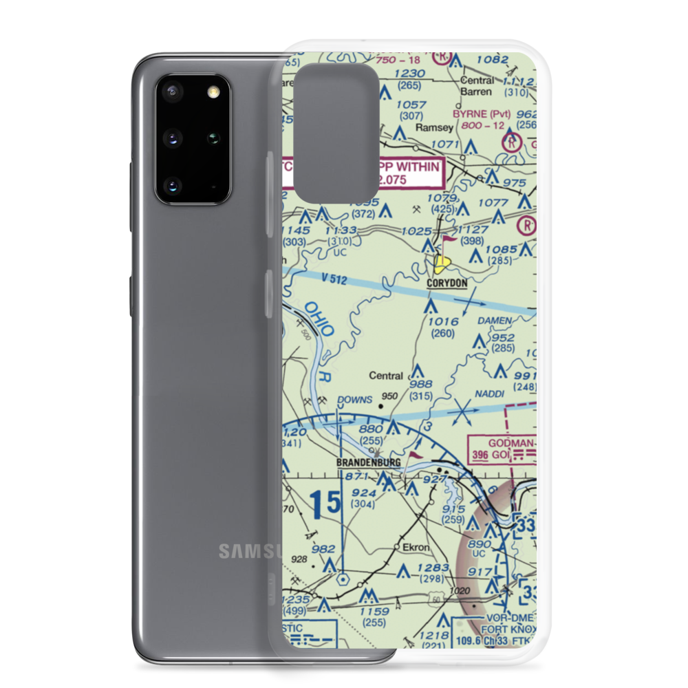 Amy Airport (1II4) VFR Sectional Samsung Case Samsung Galaxy S20 Plus model shown