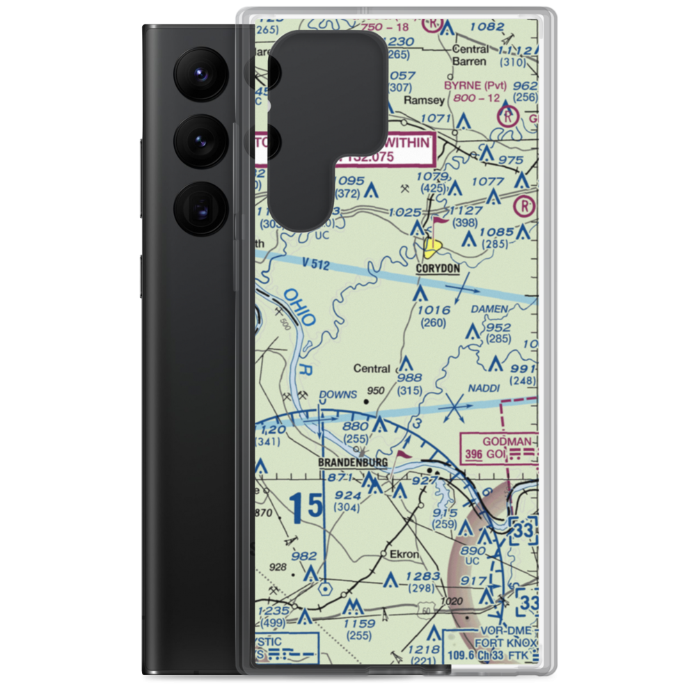 Amy Airport (1II4) VFR Sectional Samsung Case Samsung Galaxy S22 Ultra model shown
