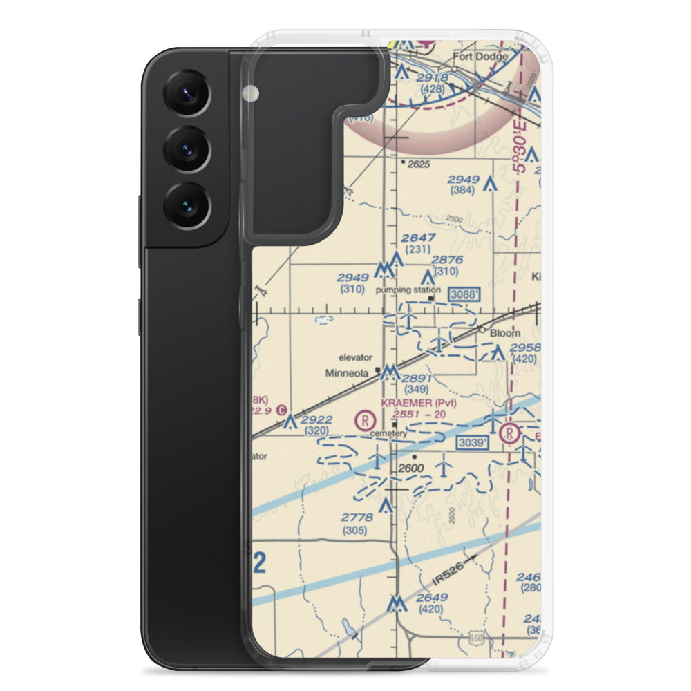 Amy Airport (SN94) VFR Sectional Samsung Case Samsung Galaxy S22 Plus model shown
