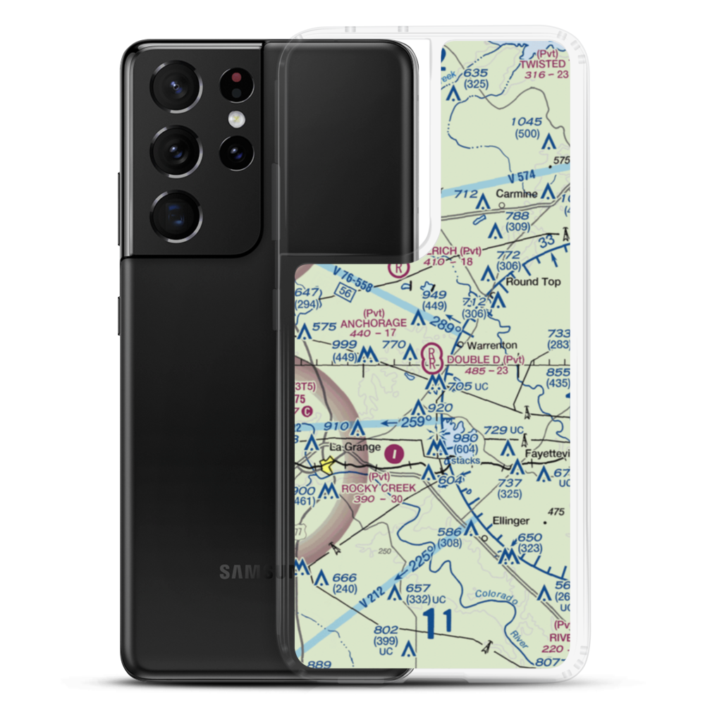 Anchorage Farm Field (56TX) VFR Sectional Samsung Case Samsung Galaxy S21 Ultra model shown