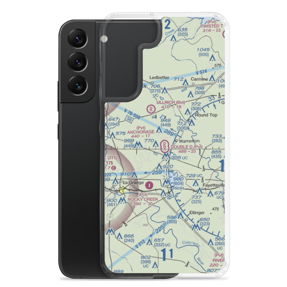 Anchorage Farm Field (56TX) VFR Sectional Samsung Case Samsung Galaxy S22 Plus model shown