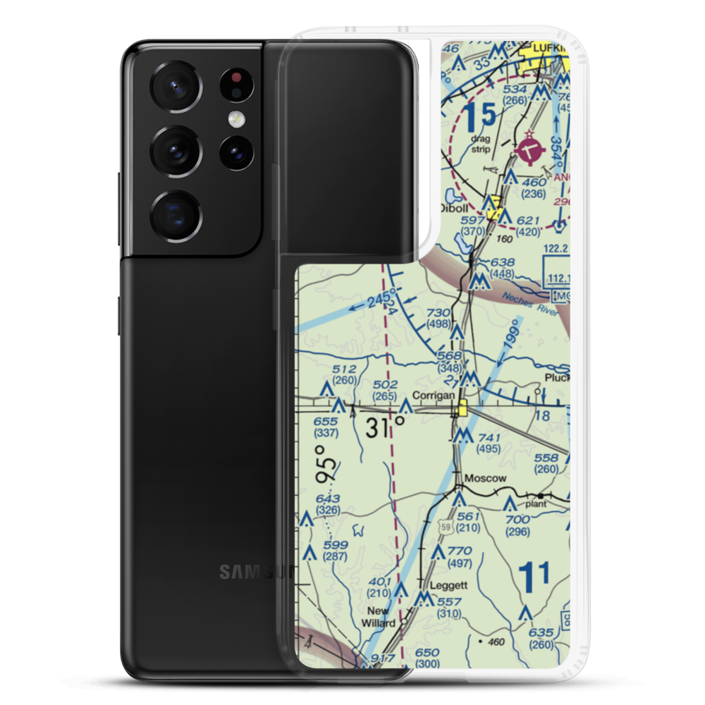 Anderosa Airpark (TA43) VFR Sectional Samsung Case Samsung Galaxy S21 Ultra model shown