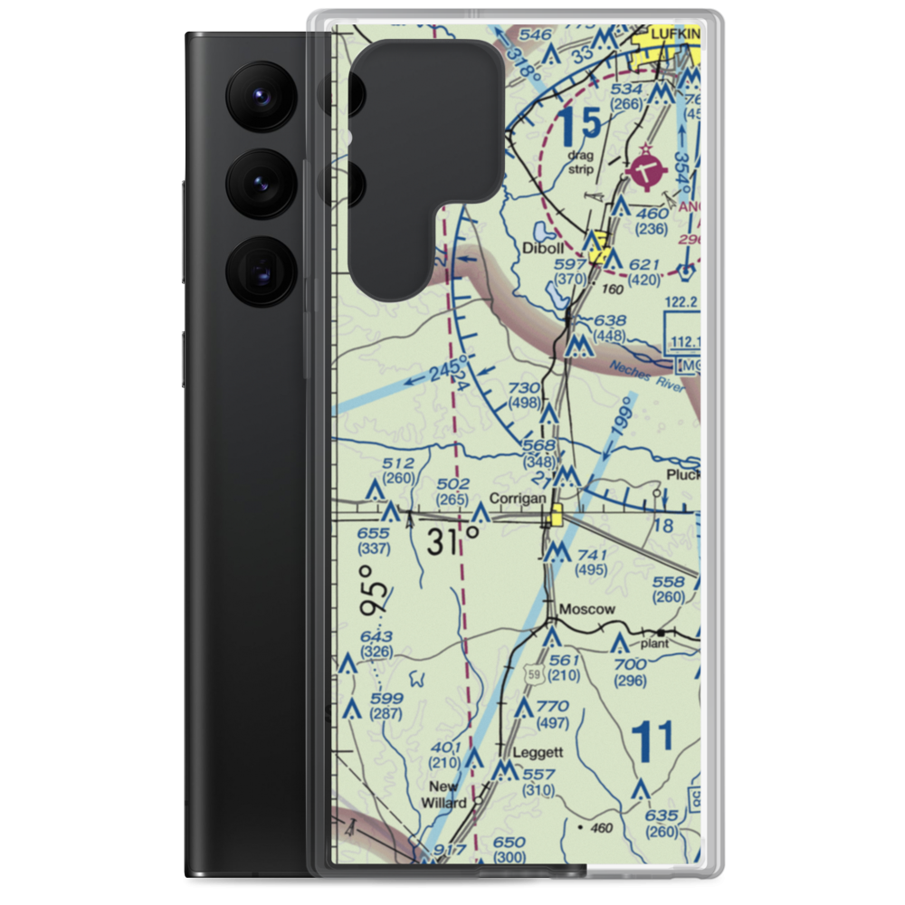 Anderosa Airpark (TA43) VFR Sectional Samsung Case Samsung Galaxy S22 Ultra model shown