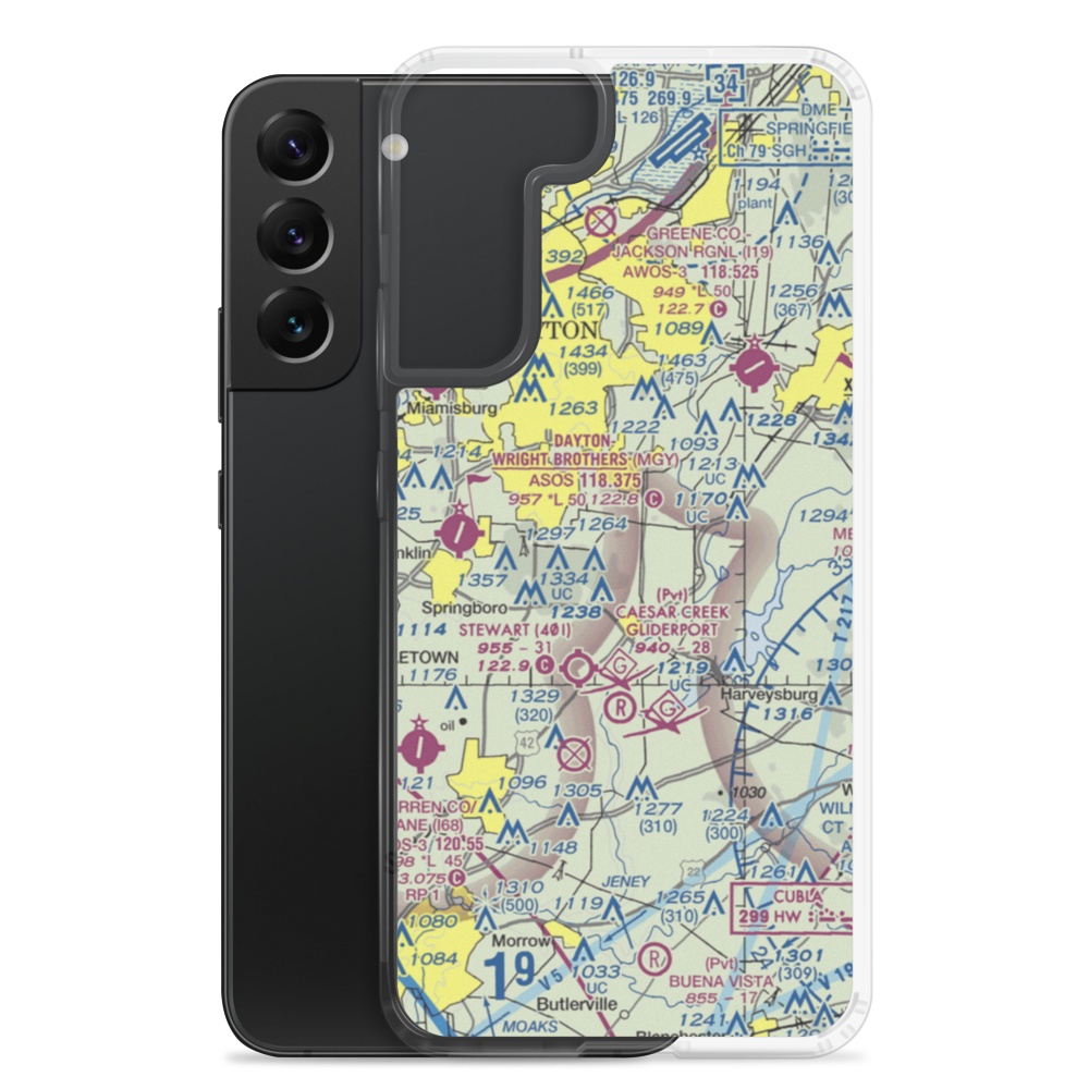 Anderson Airfield (43OA) VFR Sectional Samsung Case Samsung Galaxy S22 Plus model shown