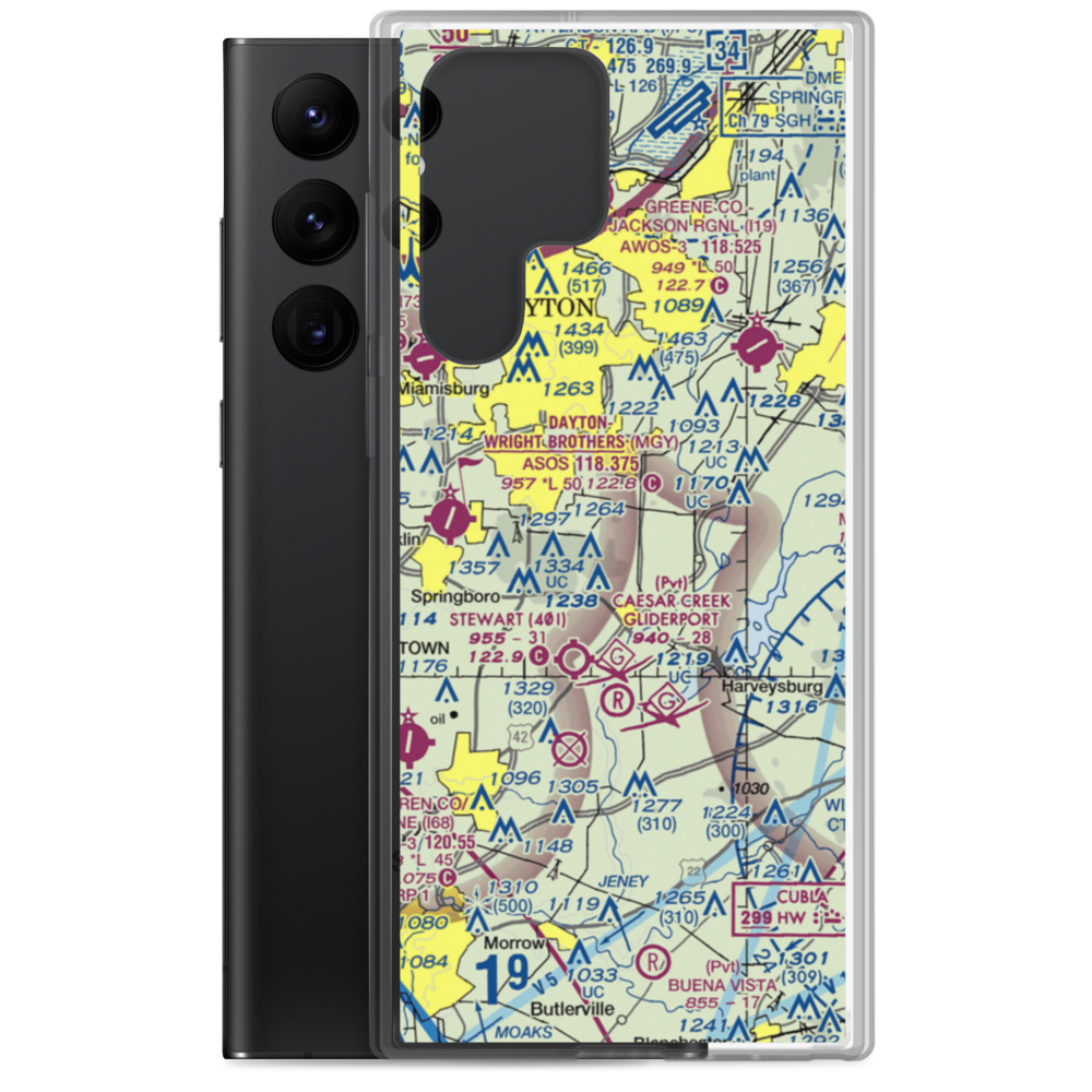 Anderson Airfield (43OA) VFR Sectional Samsung Case Samsung Galaxy S22 Ultra model shown