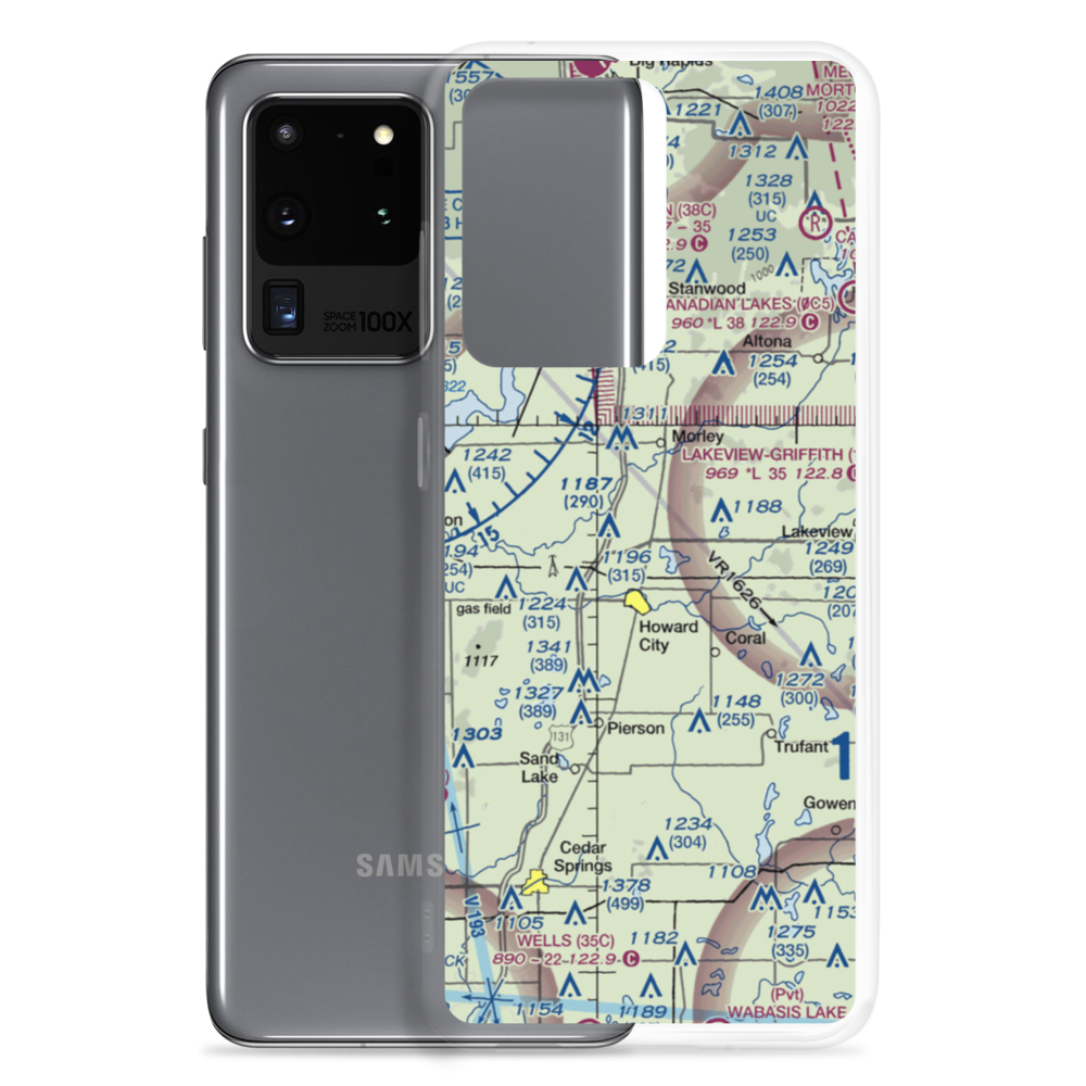 Anderson Airport (5MI4) VFR Sectional Samsung Case Samsung Galaxy S20 Ultra model shown