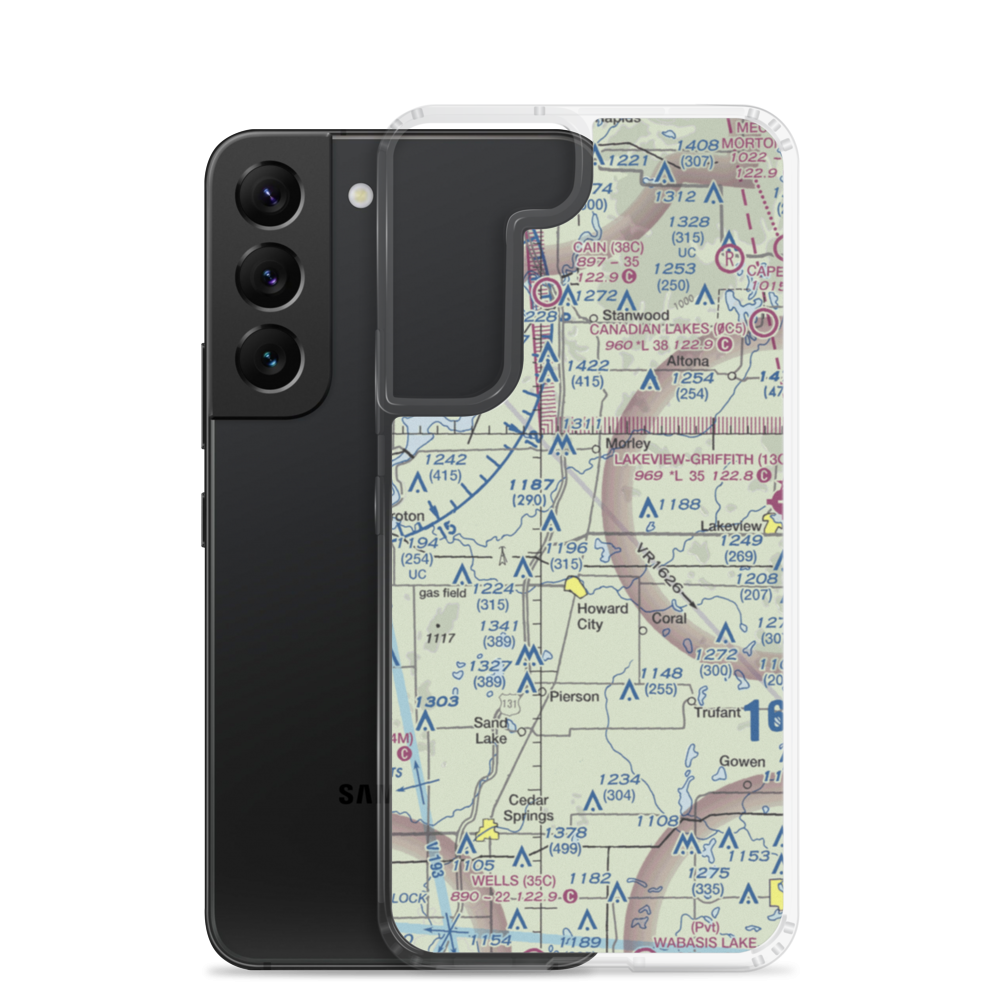 Anderson Airport (5MI4) VFR Sectional Samsung Case Samsung Galaxy S22 model shown