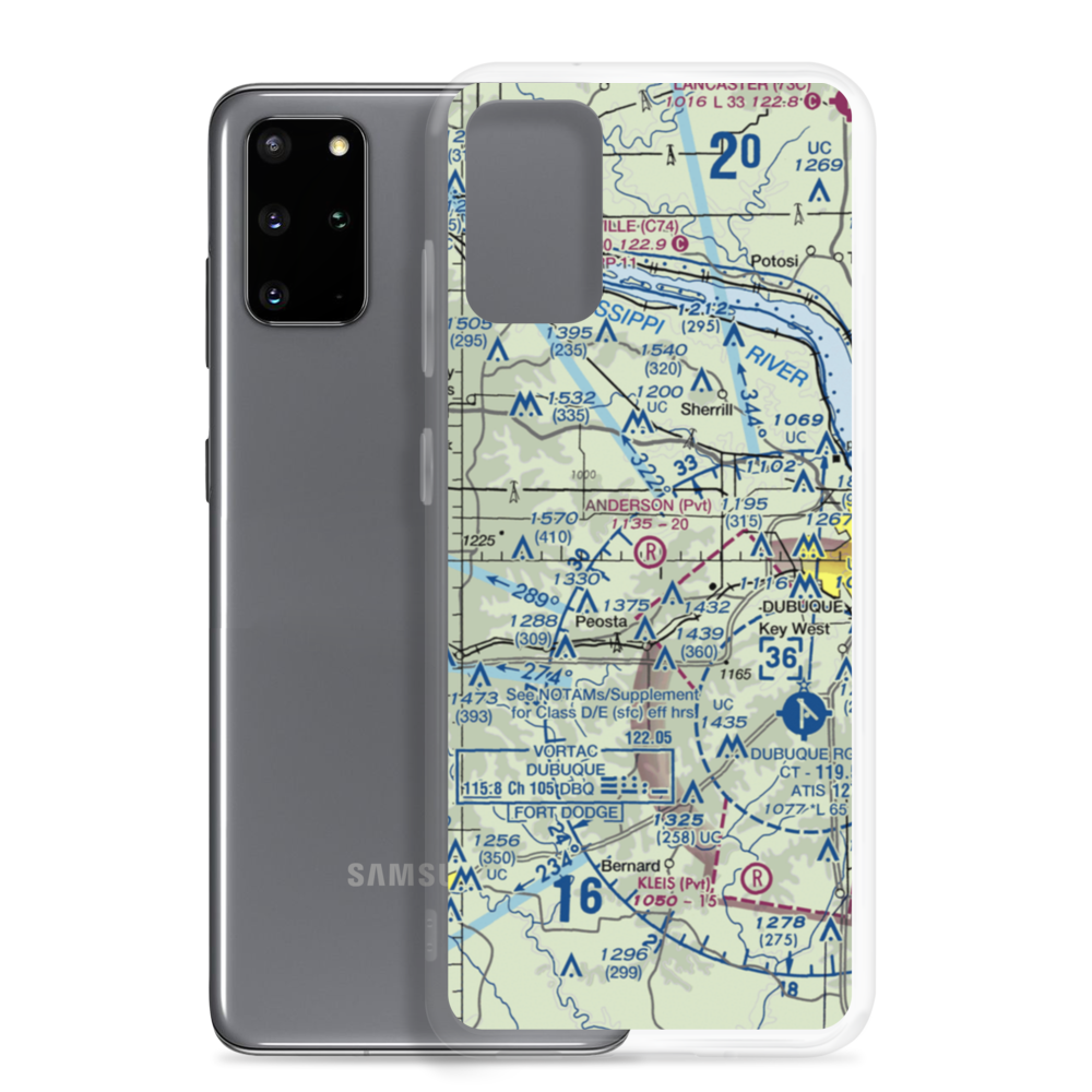 Anderson Airport (IA54) VFR Sectional Samsung Case Samsung Galaxy S20 Plus model shown