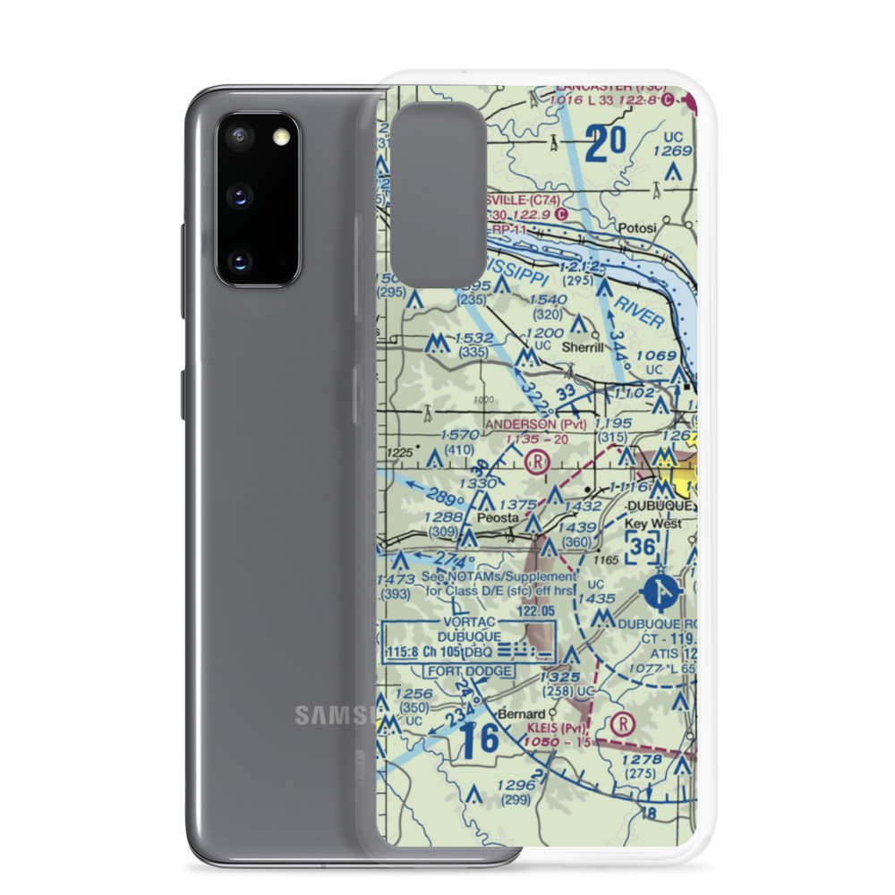 Anderson Airport (IA54) VFR Sectional Samsung Case Samsung Galaxy S20 model shown