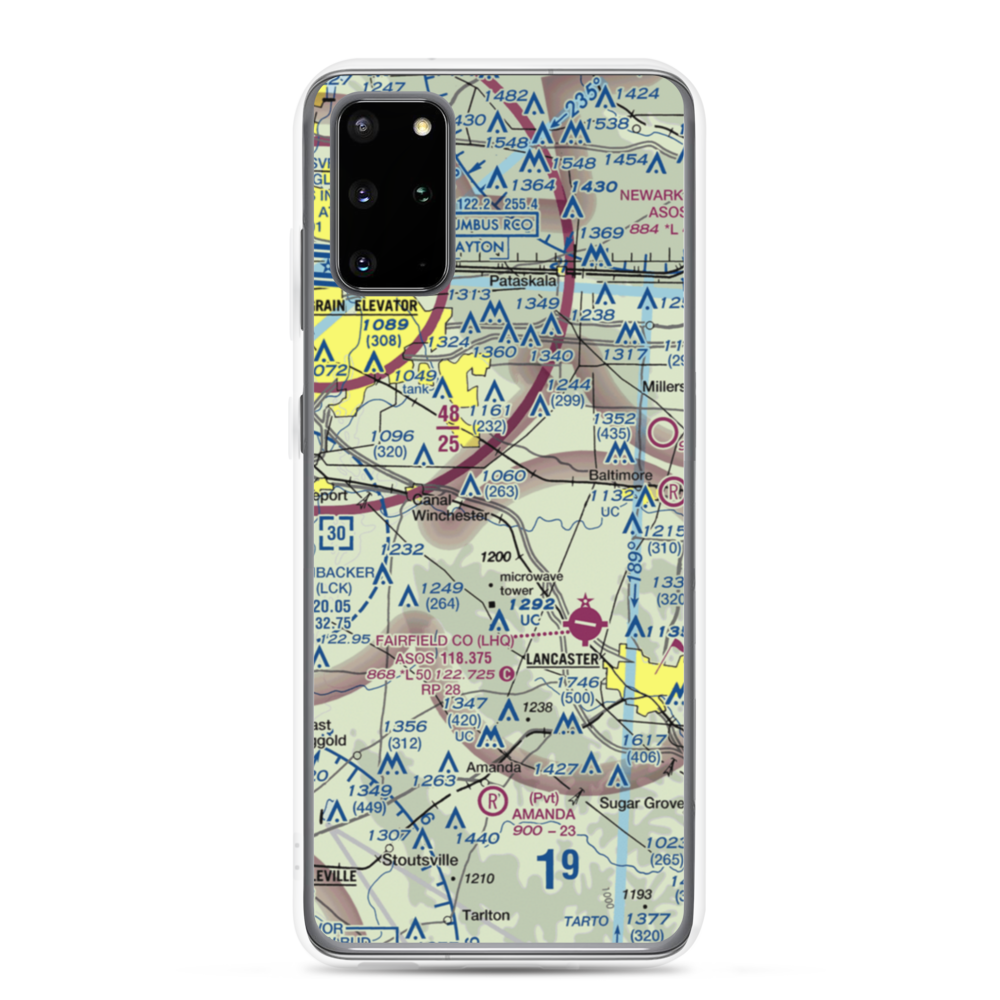 Anderson Airport (OH43) VFR Sectional Samsung Case Samsung Galaxy S20 Plus model shown
