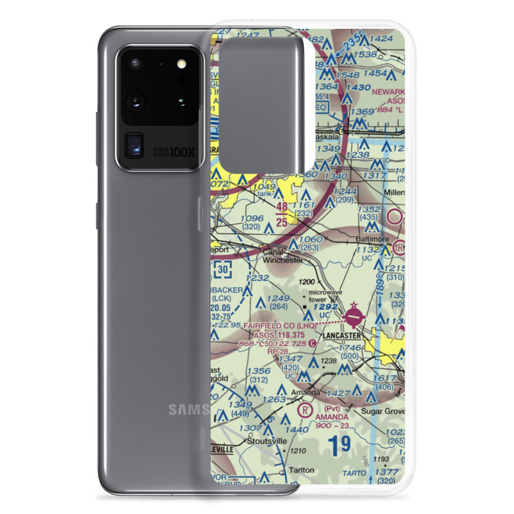 Anderson Airport (OH43) VFR Sectional Samsung Case Samsung Galaxy S20 Ultra model shown