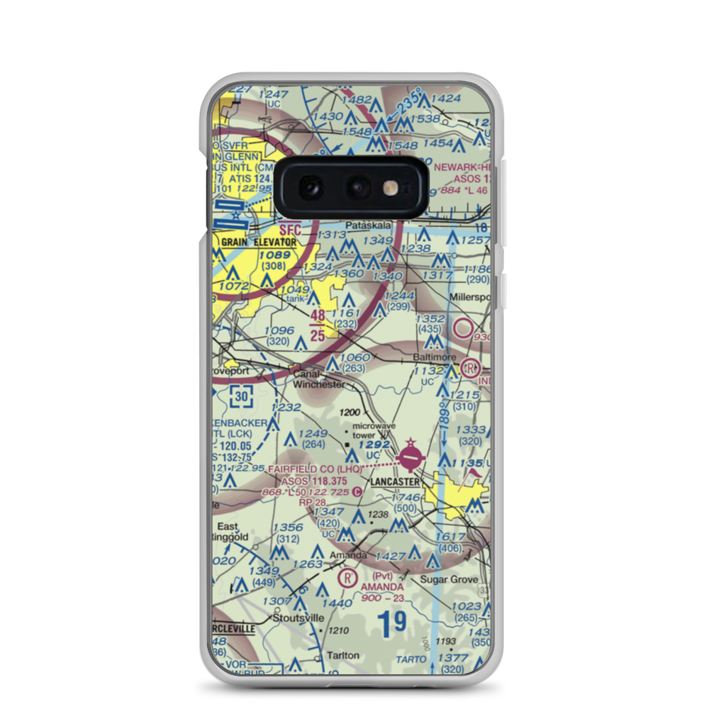 Anderson Airport (OH43) VFR Sectional Samsung Case Samsung Galaxy S10e model shown