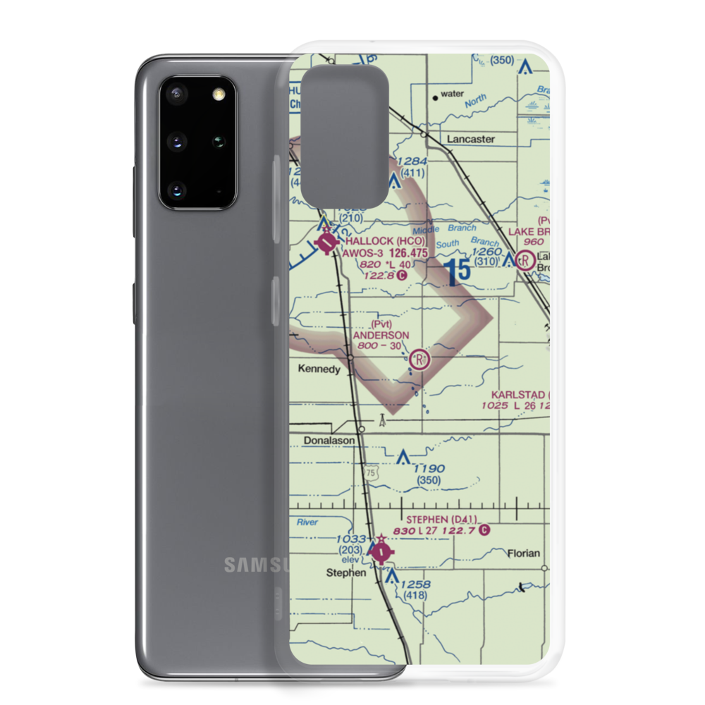 Anderson Field (52MN) VFR Sectional Samsung Case Samsung Galaxy S20 Plus model shown