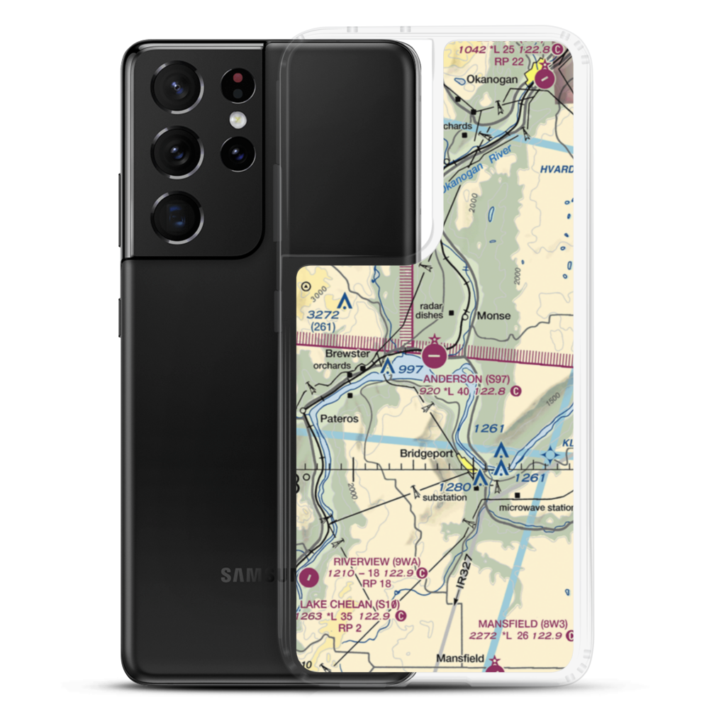 Anderson Field (S97) VFR Sectional Samsung Case Samsung Galaxy S21 Ultra model shown