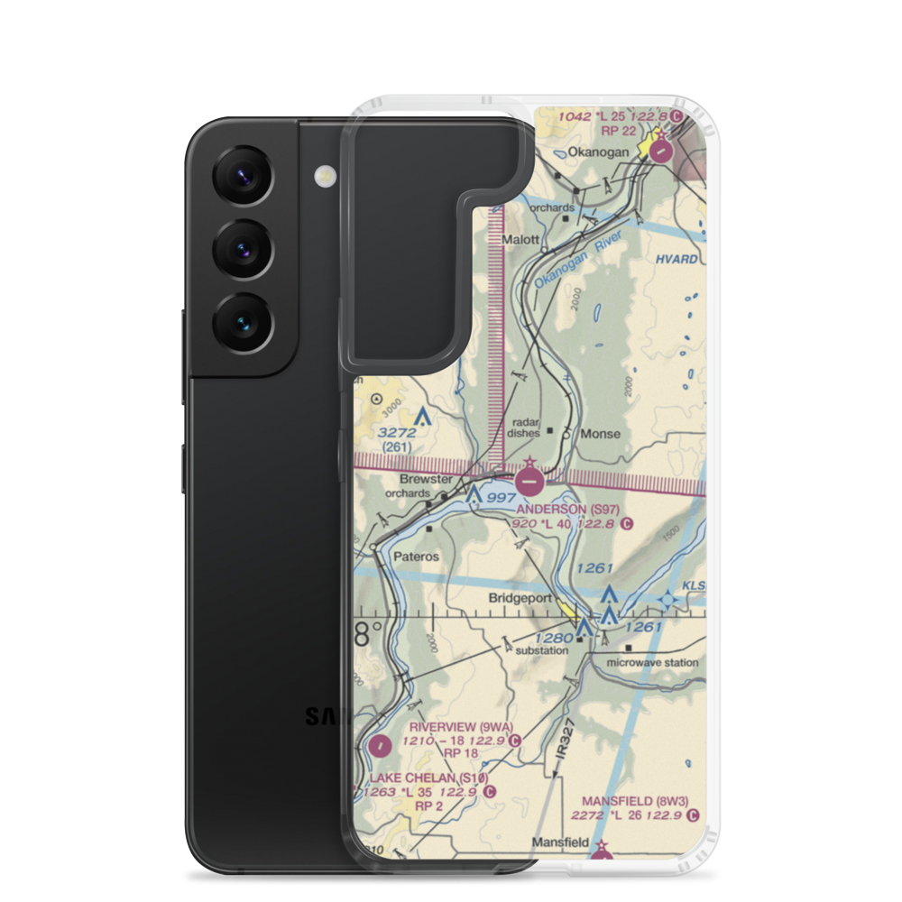 Anderson Field (S97) VFR Sectional Samsung Case Samsung Galaxy S22 model shown